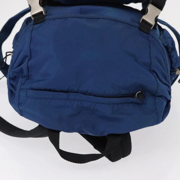 PRADA Backpack Nylon Blue Silver Auth bs31181 main image 10